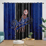 Charger l&#39;image dans la visionneuse de la galerie, Los Angeles Dodgers Curtains Blackout Window Drapes Room Decoration