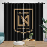 Charger l&#39;image dans la visionneuse de la galerie, Los Angeles FC Curtains Blackout Window Drapes Room Decoration