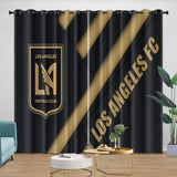 Charger l&#39;image dans la visionneuse de la galerie, Los Angeles FC Curtains Blackout Window Drapes Room Decoration