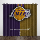 Load image into Gallery viewer, Los Angeles Lakers Curtains Pattern Blackout Window Drapes