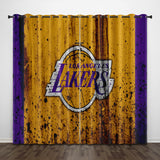 Load image into Gallery viewer, Los Angeles Lakers Curtains Pattern Blackout Window Drapes