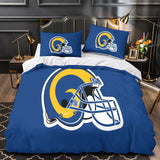 Charger l&#39;image dans la visionneuse de la galerie, Los Angles Rams Bedding Set Duvet Cover Without Filler