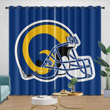 Load image into Gallery viewer, Los Angles Rams Curtains Blackout Window Drapes Room Decoration