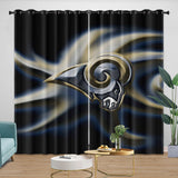 Load image into Gallery viewer, Los Angles Rams Curtains Blackout Window Drapes Room Decoration