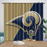 Load image into Gallery viewer, Los Angles Rams Curtains Blackout Window Drapes Room Decoration