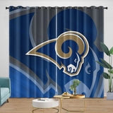 Load image into Gallery viewer, Los Angles Rams Curtains Blackout Window Drapes Room Decoration