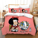 Charger l&#39;image dans la visionneuse de la galerie, Mafalda Bedding Set Pattern Quilt Cover Without Filler