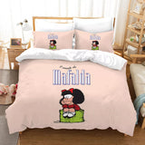 Charger l&#39;image dans la visionneuse de la galerie, Mafalda Bedding Set Pattern Quilt Cover Without Filler