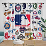 Charger l'image dans la visionneuse de la galerie, Major League Baseball MLB Curtains Blackout Window Drapes Room Decoration