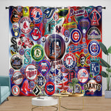 Charger l'image dans la visionneuse de la galerie, Major League Baseball MLB Curtains Blackout Window Drapes Room Decoration