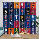 Charger l'image dans la visionneuse de la galerie, Major League Baseball MLB Curtains Blackout Window Drapes Room Decoration