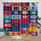 Charger l'image dans la visionneuse de la galerie, Major League Baseball MLB Curtains Blackout Window Drapes Room Decoration