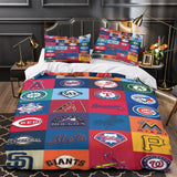 Charger l'image dans la visionneuse de la galerie, Major League Baseball MLB Duvet Cover Bedding Set Without Filler