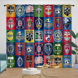 Charger l'image dans la visionneuse de la galerie, Major League Soccer MLS Curtains Blackout Window Drapes Room Decoration