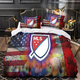 Charger l'image dans la visionneuse de la galerie, Major League Soccer MLS Duvet Cover Bedding Set Without Filler