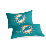 Charger l&#39;image dans la visionneuse de la galerie, Miami Dolphins Bedding Set Duvet Cover Without Filler