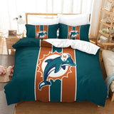 Charger l&#39;image dans la visionneuse de la galerie, Miami Dolphins Bedding Set Duvet Cover Without Filler