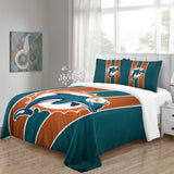 Charger l&#39;image dans la visionneuse de la galerie, Miami Dolphins Bedding Set Duvet Cover Without Filler