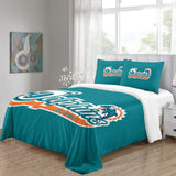 Charger l&#39;image dans la visionneuse de la galerie, Miami Dolphins Bedding Set Duvet Cover Without Filler