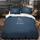 Charger l&#39;image dans la visionneuse de la galerie, Miami Marlins Bedding Set Quilt Cover Without Filler