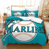 Charger l&#39;image dans la visionneuse de la galerie, Miami Marlins Bedding Set Quilt Cover Without Filler