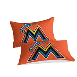 Charger l&#39;image dans la visionneuse de la galerie, Miami Marlins Bedding Set Quilt Cover Without Filler