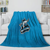 Load image into Gallery viewer, Miami Marlins Blanket Flannel Throw Room Decoration
