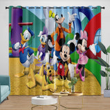 Charger l&#39;image dans la visionneuse de la galerie, Mickey Mouse Club House Curtains Dinosaur Blackout Window Drapes