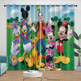 Charger l&#39;image dans la visionneuse de la galerie, Mickey Mouse Club House Curtains Dinosaur Blackout Window Drapes