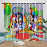 Charger l&#39;image dans la visionneuse de la galerie, Mickey Mouse Club House Curtains Kids Blackout Window Drapes
