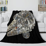 Charger l&#39;image dans la visionneuse de la galerie, Millennium Falcon Blanket Flannel Throw Room Decoration
