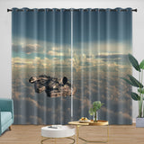 Load image into Gallery viewer, Millennium Falcon Curtains Blackout Window Drapes