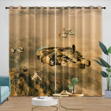 Load image into Gallery viewer, Millennium Falcon Curtains Blackout Window Drapes