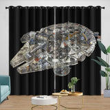Load image into Gallery viewer, Millennium Falcon Curtains Blackout Window Drapes