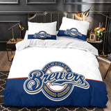 Charger l&#39;image dans la visionneuse de la galerie, Milwaukee Brewers Bedding Set Quilt Cover Without Filler
