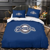 Charger l&#39;image dans la visionneuse de la galerie, Milwaukee Brewers Bedding Set Quilt Cover Without Filler