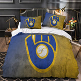 Charger l&#39;image dans la visionneuse de la galerie, Milwaukee Brewers Bedding Set Quilt Cover Without Filler