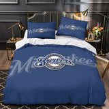 Charger l&#39;image dans la visionneuse de la galerie, Milwaukee Brewers Bedding Set Quilt Cover Without Filler