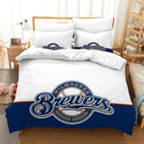 Charger l&#39;image dans la visionneuse de la galerie, Milwaukee Brewers Bedding Set Quilt Cover Without Filler