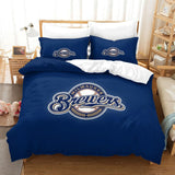 Charger l&#39;image dans la visionneuse de la galerie, Milwaukee Brewers Bedding Set Quilt Cover Without Filler