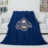 Load image into Gallery viewer, Milwaukee Brewers Blanket Flannel Throw Room Decoration