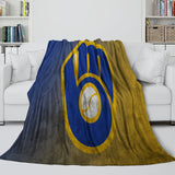 Load image into Gallery viewer, Milwaukee Brewers Blanket Flannel Throw Room Decoration