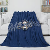 Load image into Gallery viewer, Milwaukee Brewers Blanket Flannel Throw Room Decoration