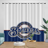 Charger l&#39;image dans la visionneuse de la galerie, Milwaukee Brewers Curtains Blackout Window Drapes Room Decoration