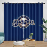 Charger l&#39;image dans la visionneuse de la galerie, Milwaukee Brewers Curtains Blackout Window Drapes Room Decoration