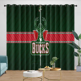 Load image into Gallery viewer, Milwaukee Bucks Curtains Blackout Window Drapes Room Decoration