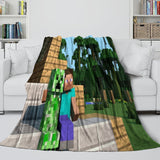 Charger l&#39;image dans la visionneuse de la galerie, Game Pattern Minecraft Blanket Flannel Throw Room Decoration
