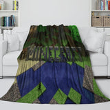 Charger l&#39;image dans la visionneuse de la galerie, Minecraft Blanket Flannel Throw Kids Room Decoration