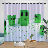 Charger l&#39;image dans la visionneuse de la galerie, Minecraft Curtains Blackout Window Drapes Kids Room Decoration