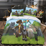 Load image into Gallery viewer, Minecraft Duvet Cover Pattern Bedding Set Without Filler